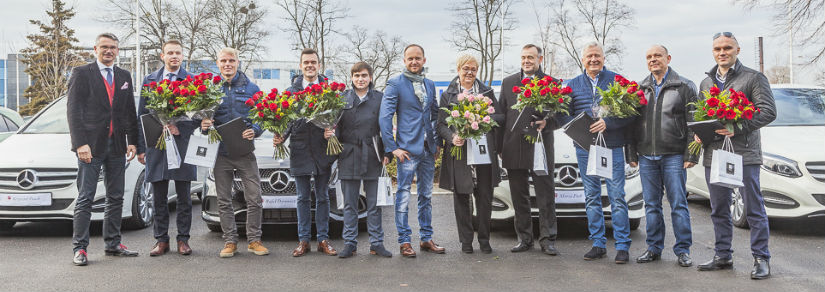 Kolejni szczęśliwcy za kierownicą Mercedesów
