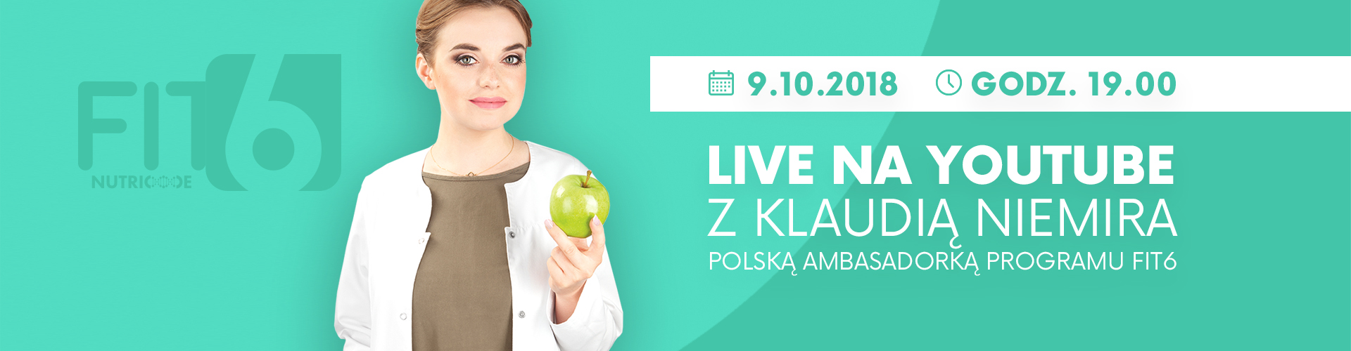LIVE na FB z Klaudią Niemira - Ambasadorką FIT6